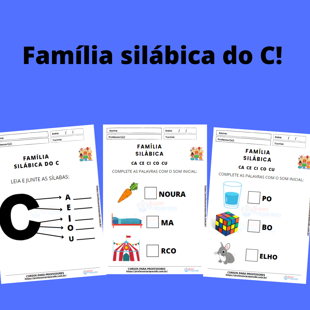 Família silábica do C Professor Preparado