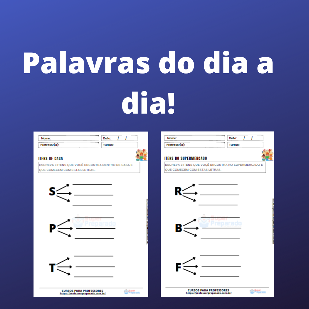 Palavras do dia a dia - Professor Preparado