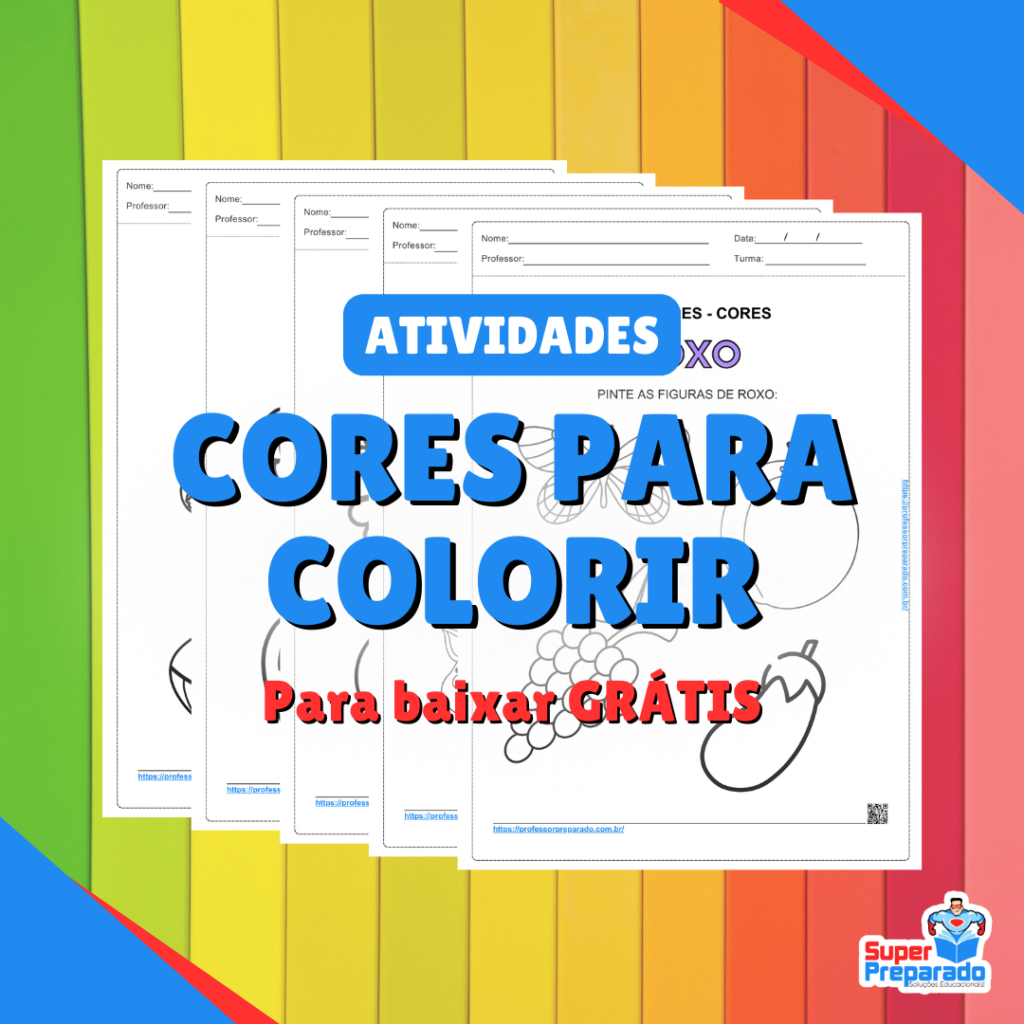 Atividades de Cores para Colorir: PDF + Dicas para Professores ...