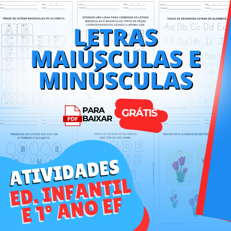Atividades de Letras Maiúsculas e Minúsculas: PDF + Dicas para ...