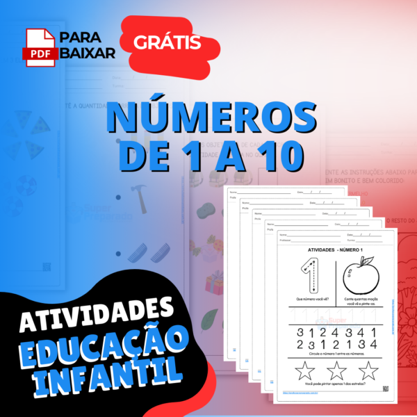 Atividades de Números de 1 a 10: PDF + Dicas para Professores ...